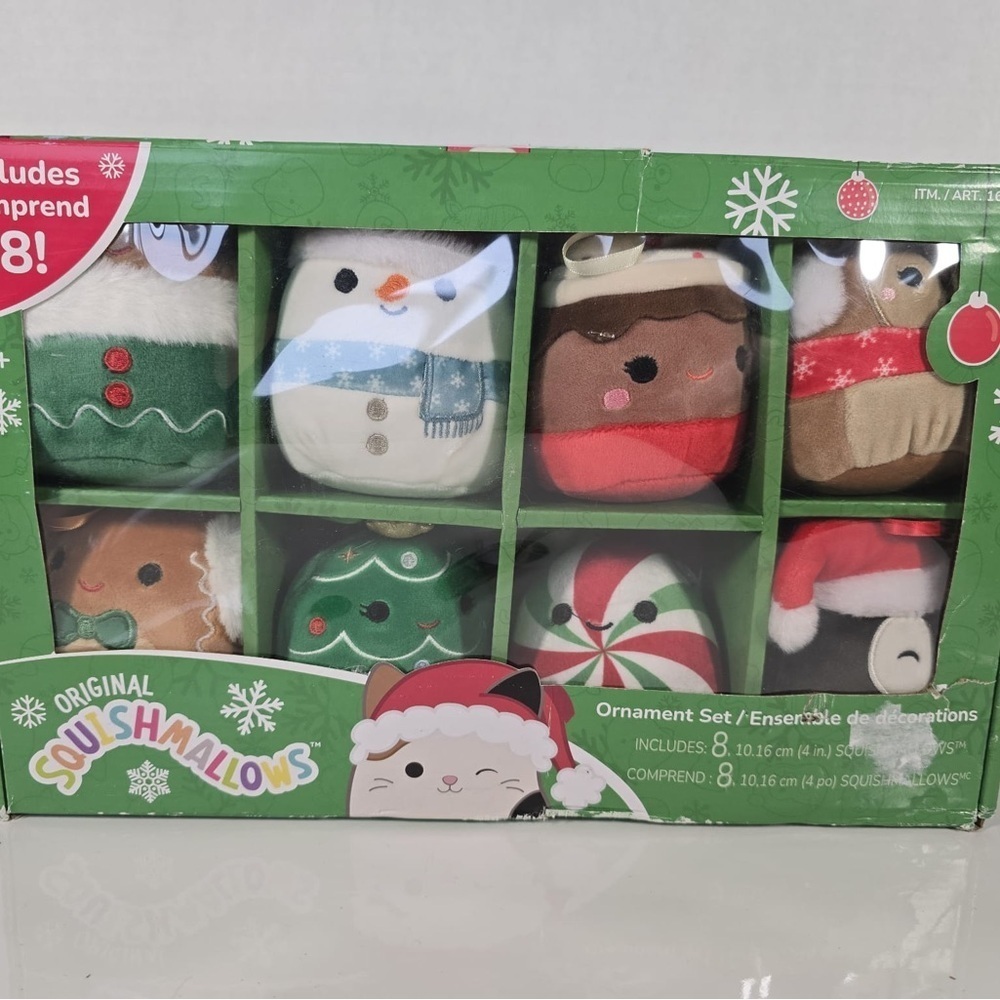 Squishmallows: Holiday Christmas Classic Collection - 8 Pack 4” Plush Ornament